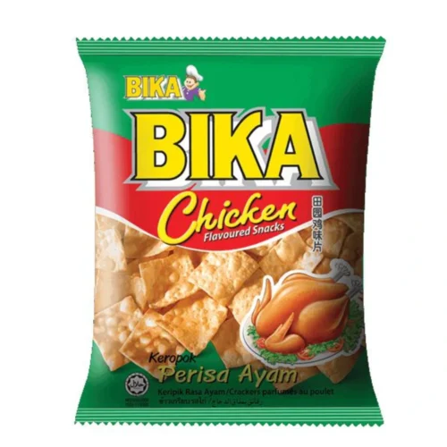 Bika Chicken Flavoured Snacks (green) 60g x 10 x 6 - Trader Max