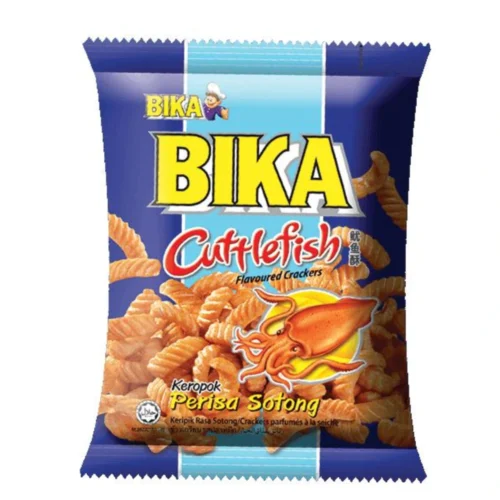Bika Cuttlefish Flavoured Crackers 60g x 10 x 6 - Trader Max