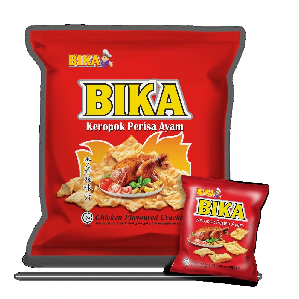Bika Party Pack Chicken Flavoured Crackers 12g x 8 x 24 - Trader Max