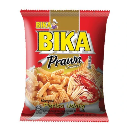 Bika Prawn Flavoured Crackers 60g x 10 x 6 - Trader Max