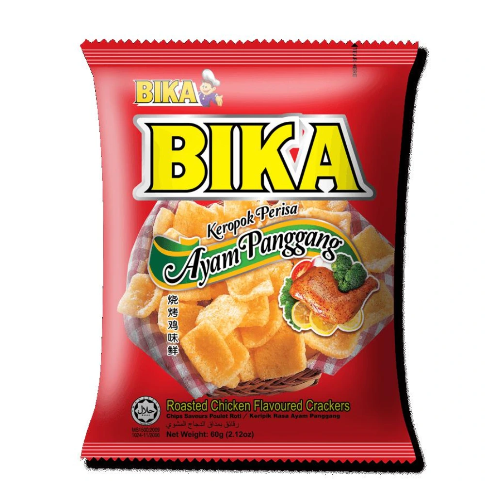 Bika Roasted Chicken Crackers 60g x 10 x 6 - Trader Max