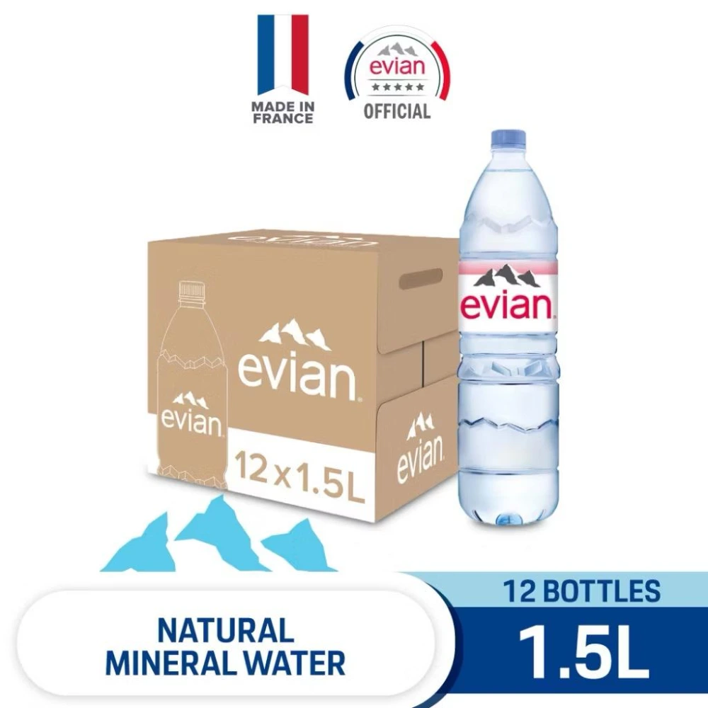 Evian Mineral Water 1500ml x 12 - Trader Max