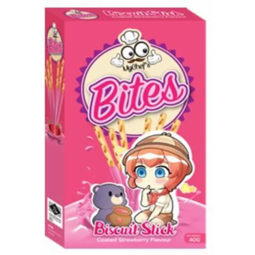 Mychef's Bites - Strawberry Stick 40g x 12 - Trader Max