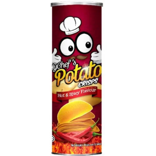 Mychef's Potato Crisps Hot & Spicy 110g - Trader Max