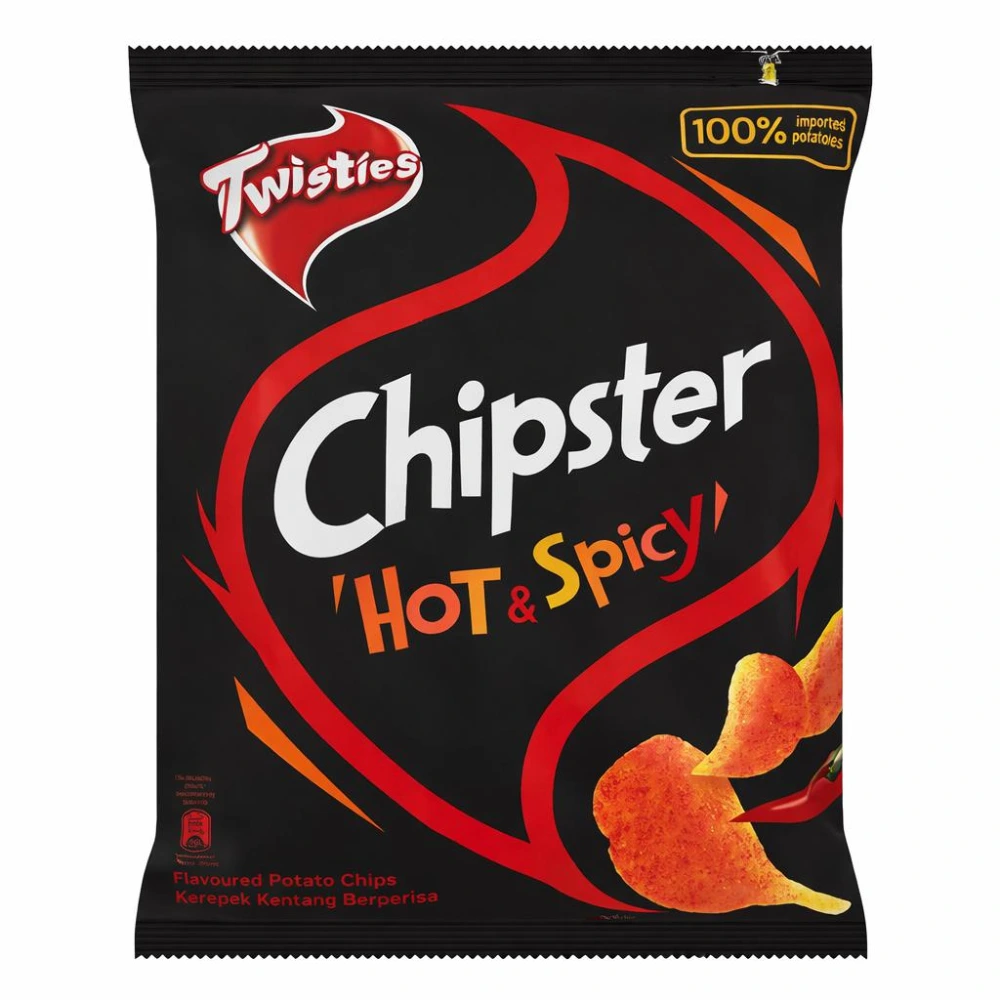 Twist Chipster Hot & Spicy 60g x 10 - Trader Max