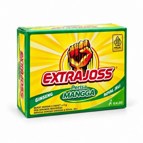 Extra Joss Mangga mango flavour energy drink sachet box